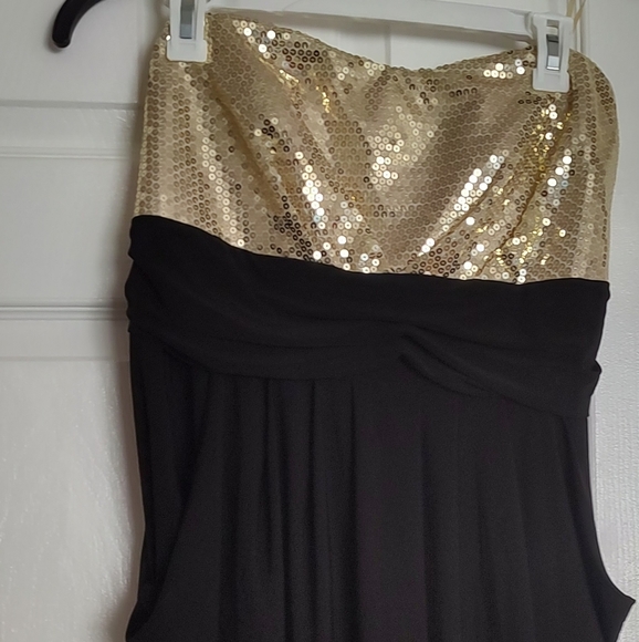 Women's size 3X sequin strapless plus size dress - Picture 2 of 3
